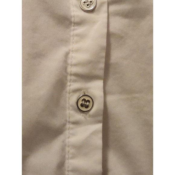 WHITE X Large New York & Co 7th Ave Design Studio Pullover Fitted Blouse Button - Picture 4 of 7
